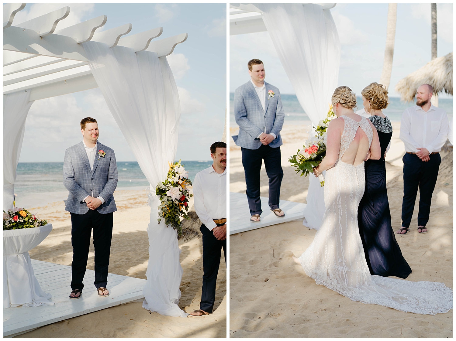 Dominican Republic palm trees destination wedding beach wedding