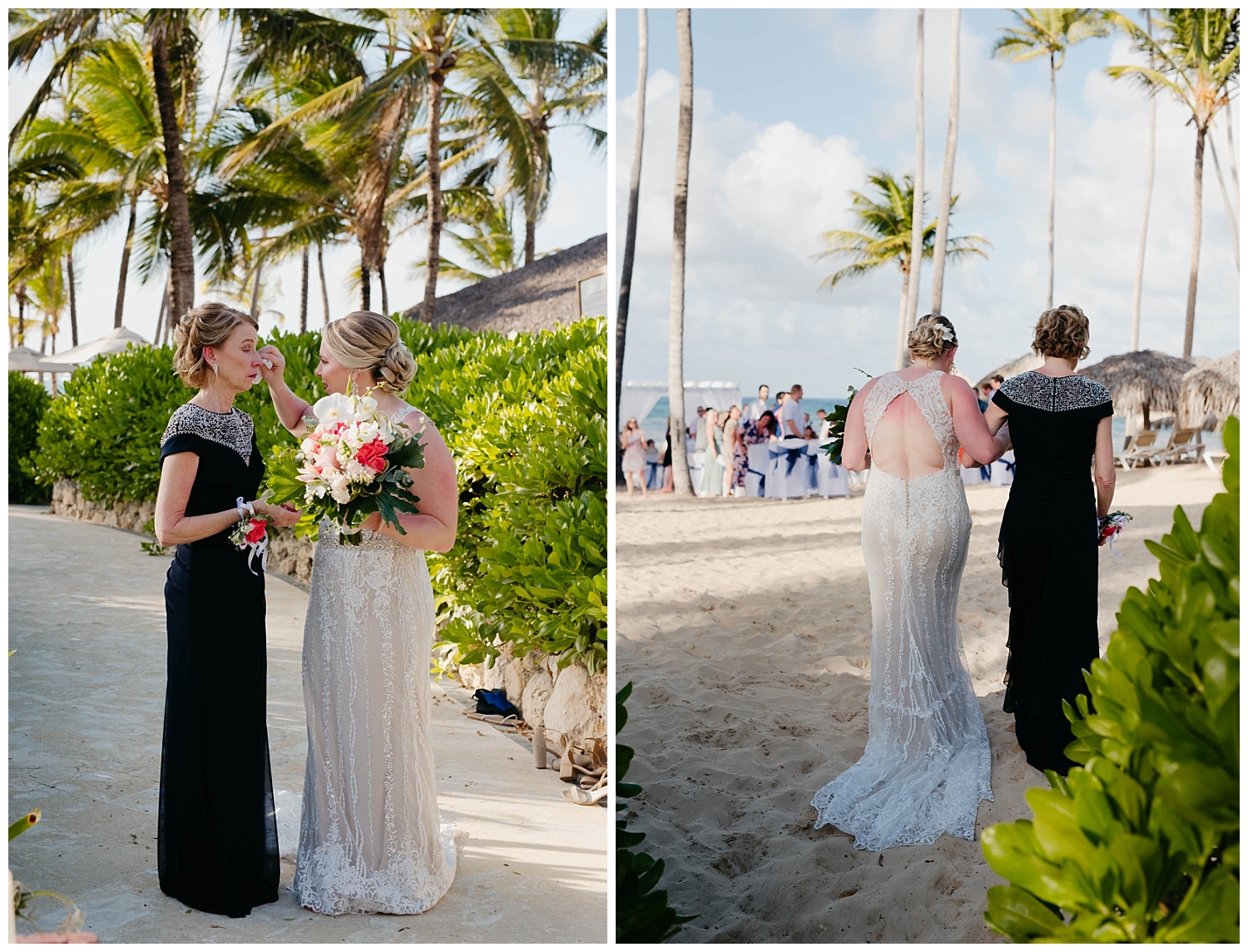Dominican Republic palm trees destination wedding beach wedding